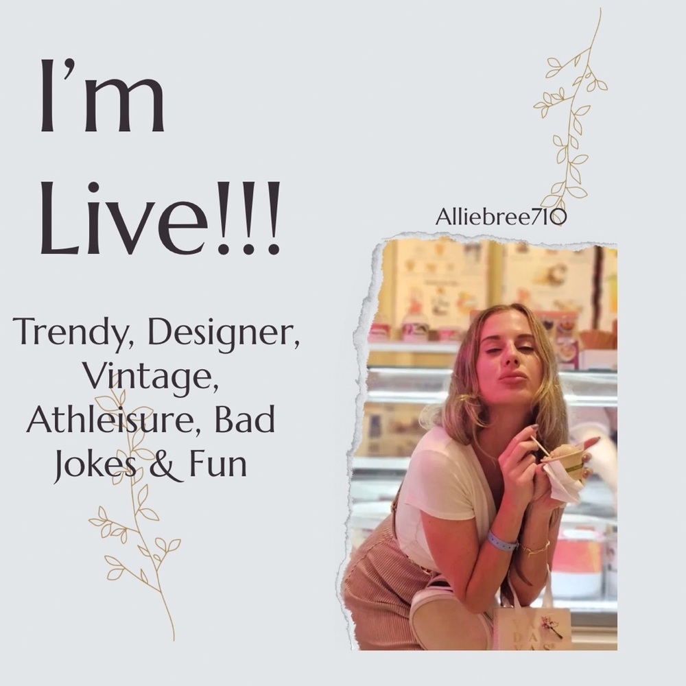 We’ve got a ✨✨LIVE✨✨ one here! 🛍️💋🎺🎺🎺